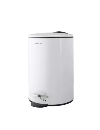 Poubelle Salle de Bain à Pédale - Tubo 3L - Blanche