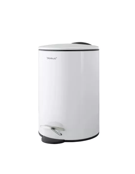 Poubelle Salle de Bain à Pédale - Tubo 3L - Blanche