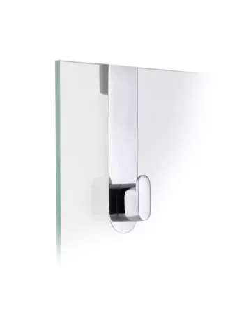 Patère Porte de Douche - Areo - Inox Poli Brillant
