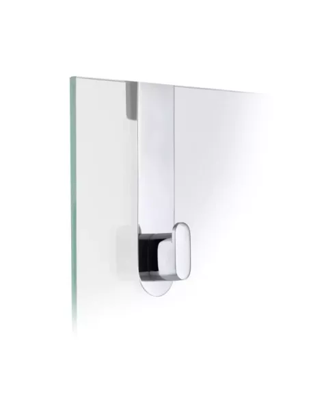 Patère Porte de Douche - Areo - Inox Poli Brillant