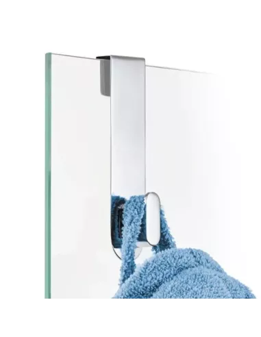 Patère Porte de Douche - Areo - Inox Poli Brillant