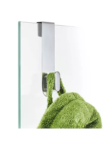 Patère Porte de Douche - Areo - Inox Brossé mat