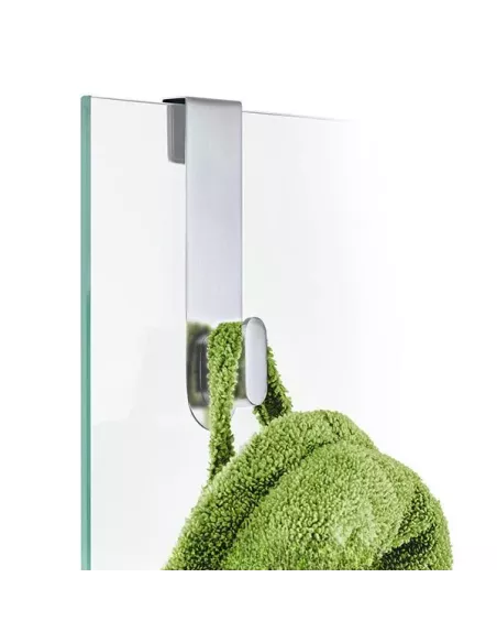 Patère Porte de Douche - Areo - Inox Brossé mat