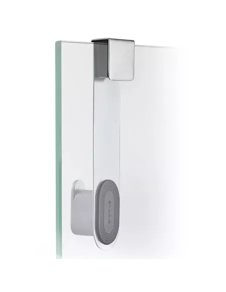 Patère Porte de Douche - Areo - Inox Brossé mat