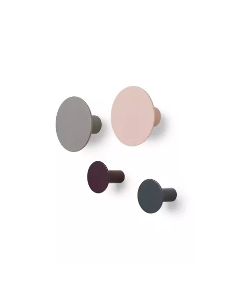 Patère Murale - Ponto - Lot de 4 - Polystone