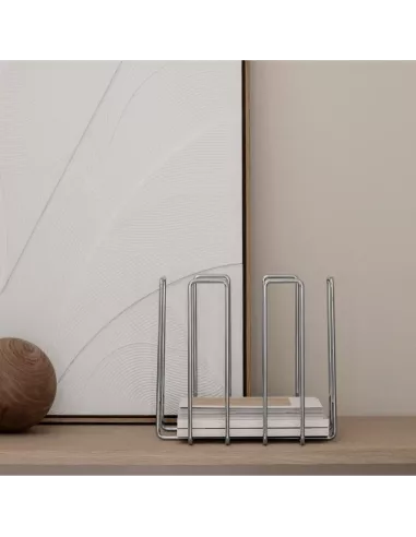 Porte Revues Design Wires Métal Chromé