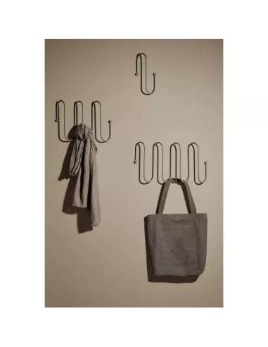 Porte manteaux Mural - Curl L - Gris