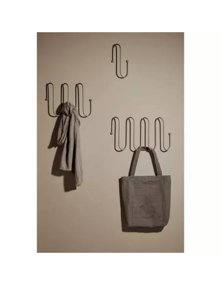 Porte manteaux Mural - Curl L - Gris