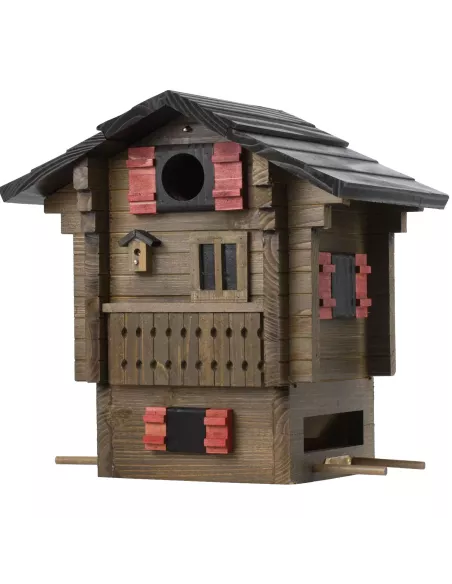 Mangeoire et Nichoir oiseaux - Chalet de Montagnes