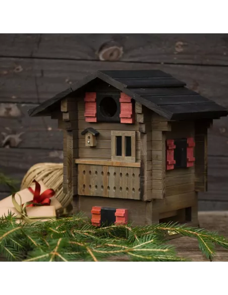 Mangeoire et Nichoir oiseaux - Chalet de Montagnes