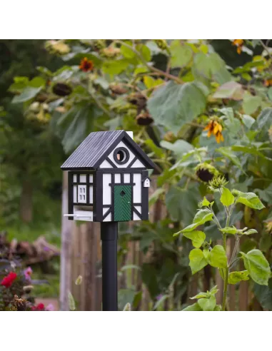 Mangeoire et Nichoir Oiseaux - Maison à Colombages