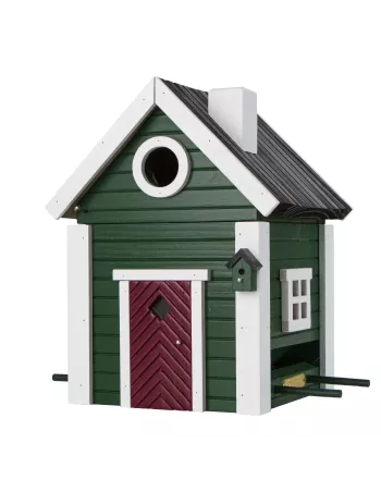 Mangeoire et Nichoir Oiseaux - Maison Verte