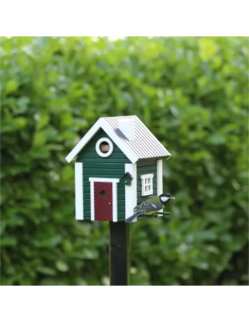 Mangeoire et Nichoir Oiseaux - Maison Verte 2