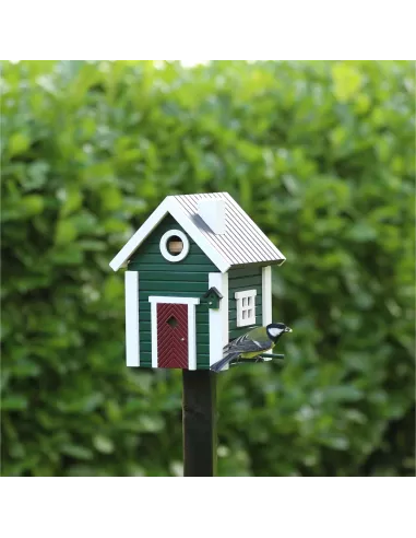Mangeoire et Nichoir Oiseaux - Maison Verte