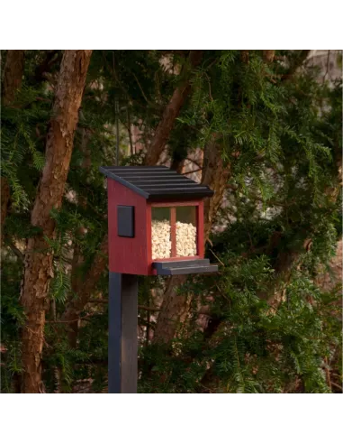 Mangeoire Ecureuils Ekorrmatare rouge
