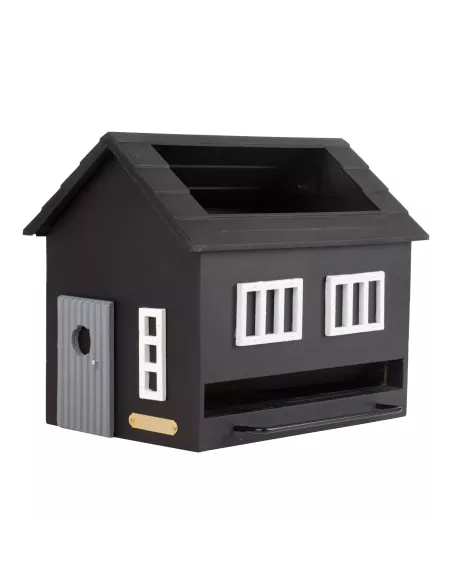 Mangeoire Oiseaux avec Bain - Maison Noire