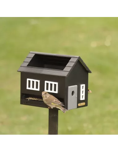 Mangeoire Oiseaux avec Bain - Maison Noire