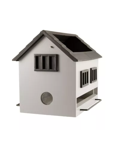 Mangeoire Oiseaux avec Bain - Maison Grise