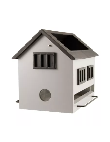 Mangeoire Oiseaux avec Bain - Maison Grise