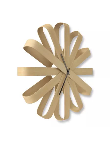 Horloge Murale Design Ribbon wood