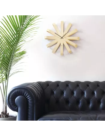 Horloge Murale Design Ribbon wood 2