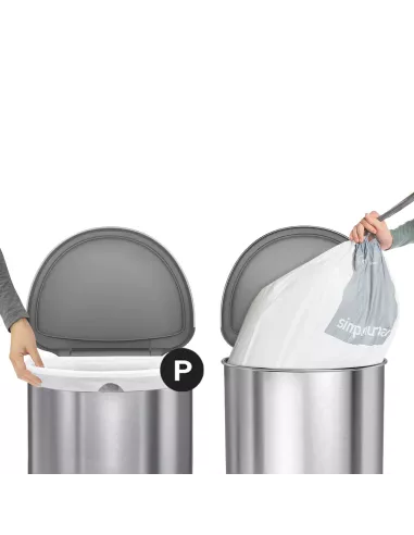 Sac poubelle code P - 50-60Litres - Lot de 20 - Simplehuman