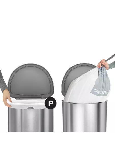 Sac poubelle code P - 50-60Litres - Lot de 20 - Simplehuman
