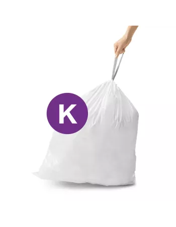 Sac poubelle code K -35-45Litres - Lot de 20 - Simplehuman