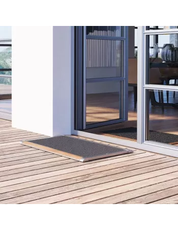 Tapis d'extérieur Luxe en aluminium et teck 90 x 60 cm - Rizz - 4 Couleurs 2