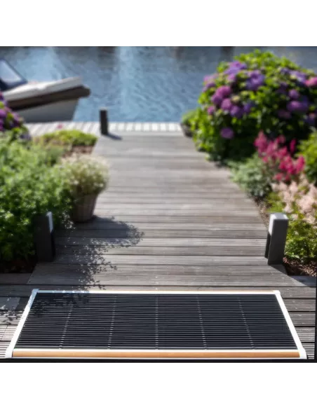 Tapis d'extérieur Luxe en aluminium et teck 175 x 70 cm - Rizz - 4 Couleurs