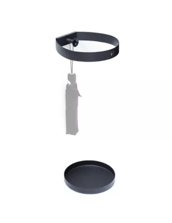 Porte Parapluie Design The Ring Noir Anthracite Rizz