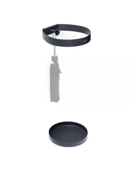 Porte Parapluie Design The Ring Noir Anthracite Rizz