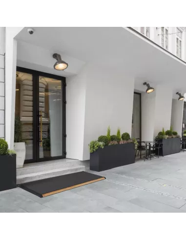 Tapis d'extérieur Luxe en aluminium et teck 175 x 70 cm - Rizz - 4 Couleurs