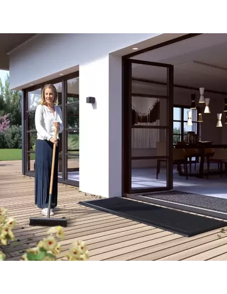 Tapis d'extérieur Luxe en aluminium et teck 175 x 70 cm - Rizz - 4 Couleurs