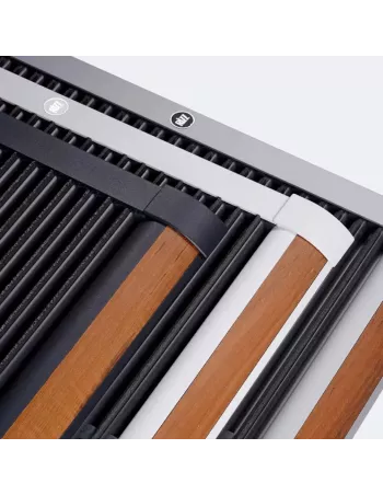 Tapis d'extérieur Luxe en aluminium et teck 90 x 60 cm - Rizz - 4 Couleurs 2