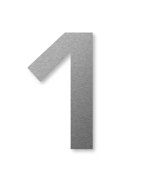 Numéro de Maison 1 Autocollant - Inox - Keilbach