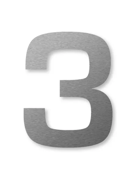 Numéro de Maison 3 Autocollant - Inox - Keilbach