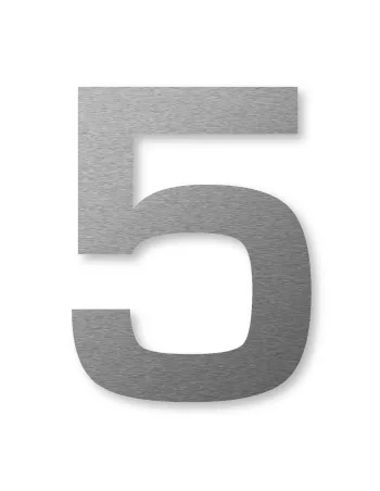 Numéro de Maison 5 Autocollant - Inox - Keilbach