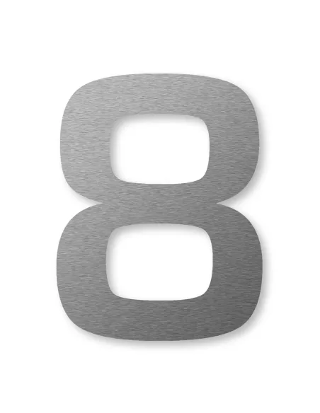 Numéro de Maison 8 Autocollant - Inox - Keilbach
