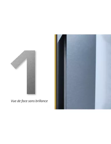 Numéro de Maison 1 Autocollant - Inox - Keilbach