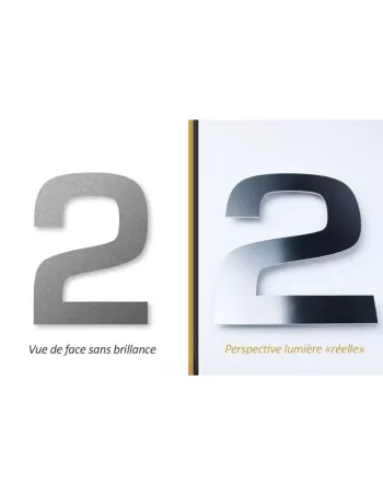 Numéro de Maison 2 Autocollant - Inox - Keilbach 2