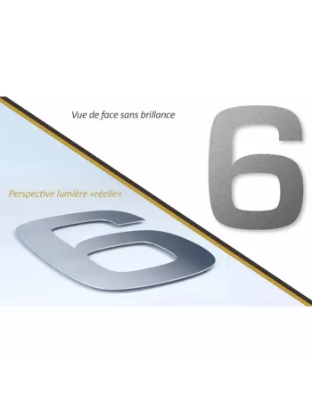 Numéro de Maison 6 Autocollant - Inox - Keilbach 2