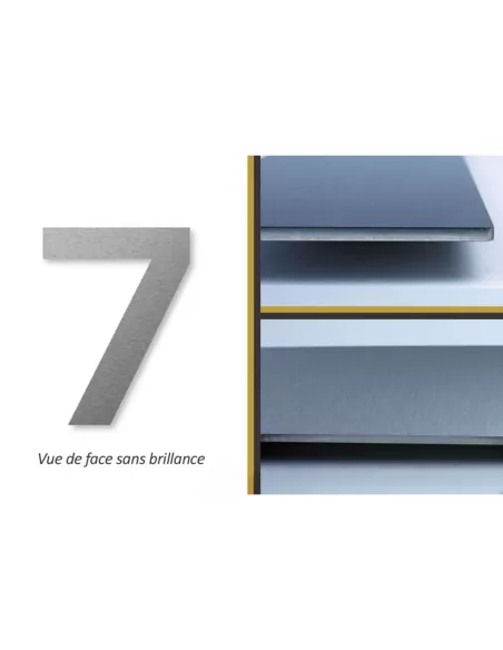Numéro de Maison 7 Autocollant - Inox - Keilbach