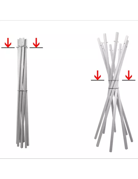 Porte-manteau sur Pied Bois Marilyn - 3 Essences