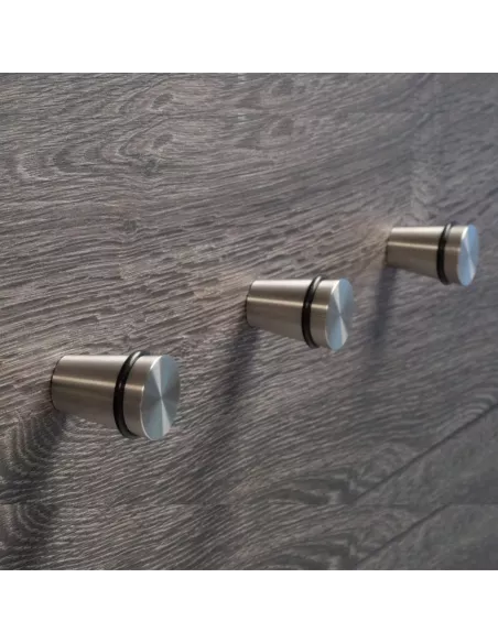 Patère Design Cône en Inox Massif - Lot de 3 - Keilbach