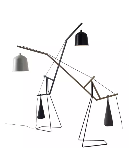 Floor Lamp - Noir - 2 couleurs - Covo