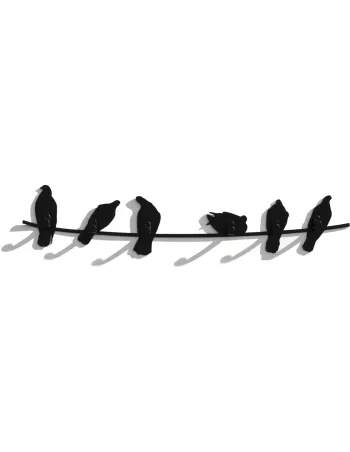 Porte-manteau mural Birds On Wire - Covo 2