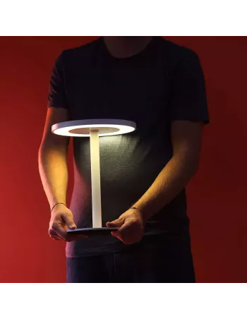 AUREOLE Lampe design - Blanc - Covo