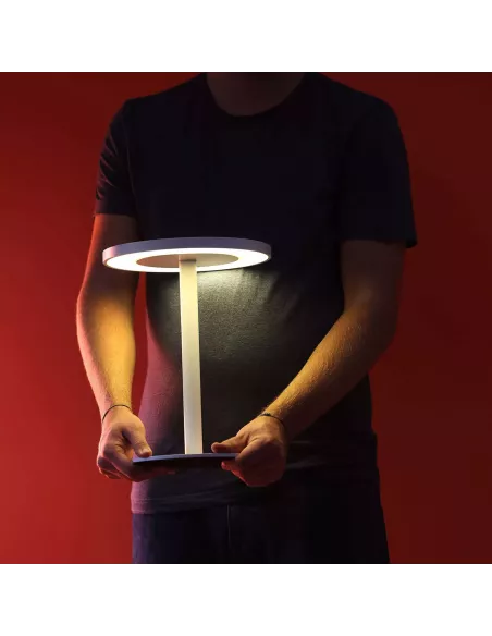 AUREOLE Lampe design - Blanc - Covo