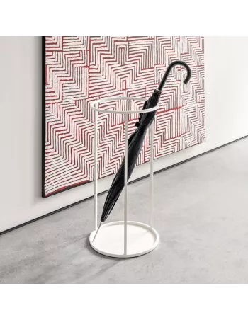 Porte Parapluie Design Blanc Rack Cylindrique - Schönbuch